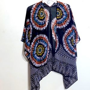 Kate & Mallory Sheer Woman Multi Color Vest Sze L